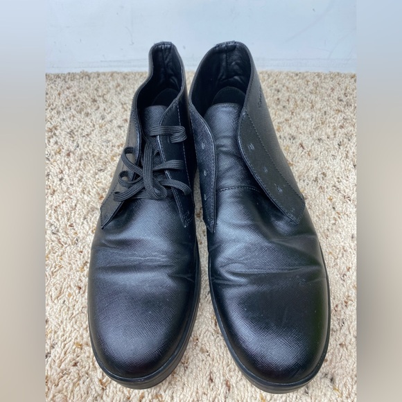 Calvin Klein Dress Shoes Mens Us 10.5 Binton Black Leather Casual - Picture 4 of 9